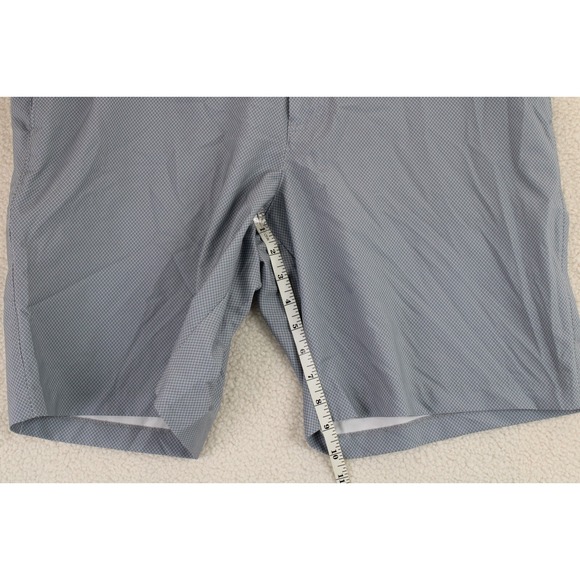 Callaway Mens Golf Shorts Blue Micro Dot Print Flat Front Performance Stretch 40 - Picture 9 of 15